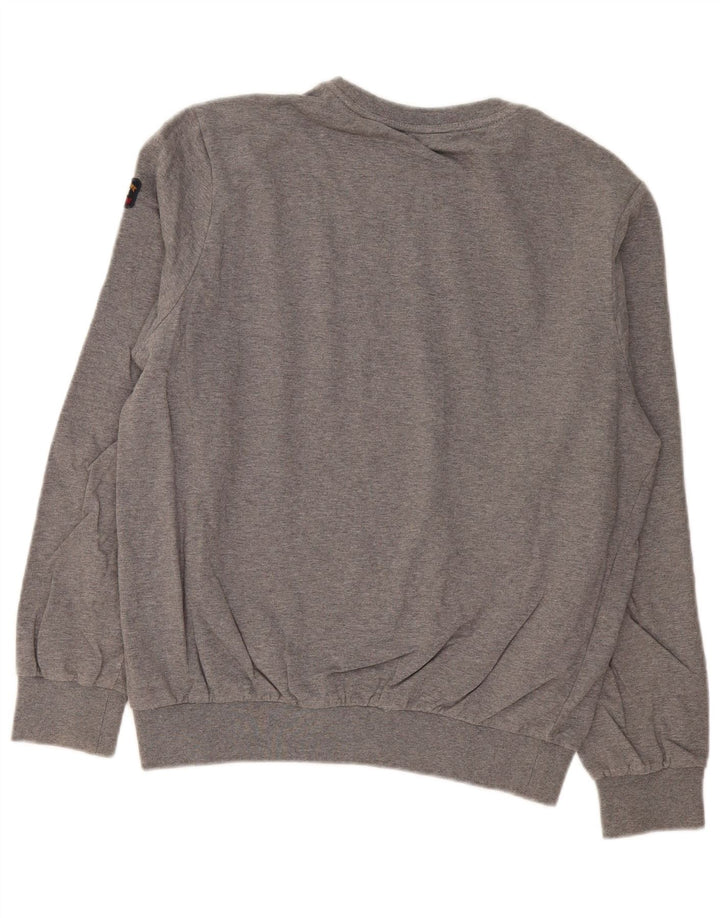 Męska bluza Paul & Shark, duża, szara, nakrapiana bawełna