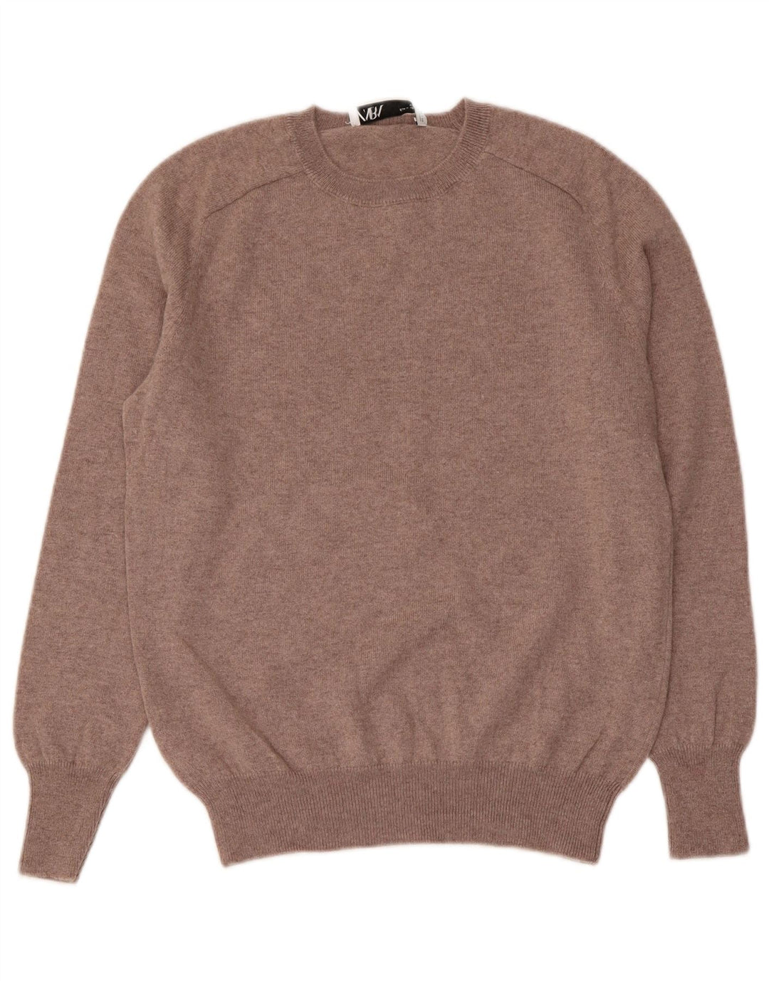 Damski sweter ZARA z okrągłym dekoltem UK 12 Średni brąz