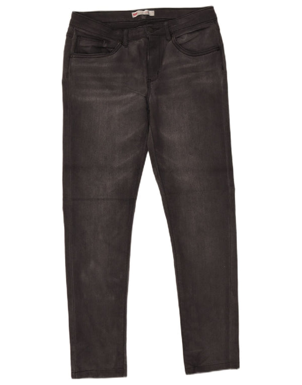 LEVI'S Dziewczęce 711 Obcisłe dżinsy 15-16 lat W30 L27 Szara bawełna