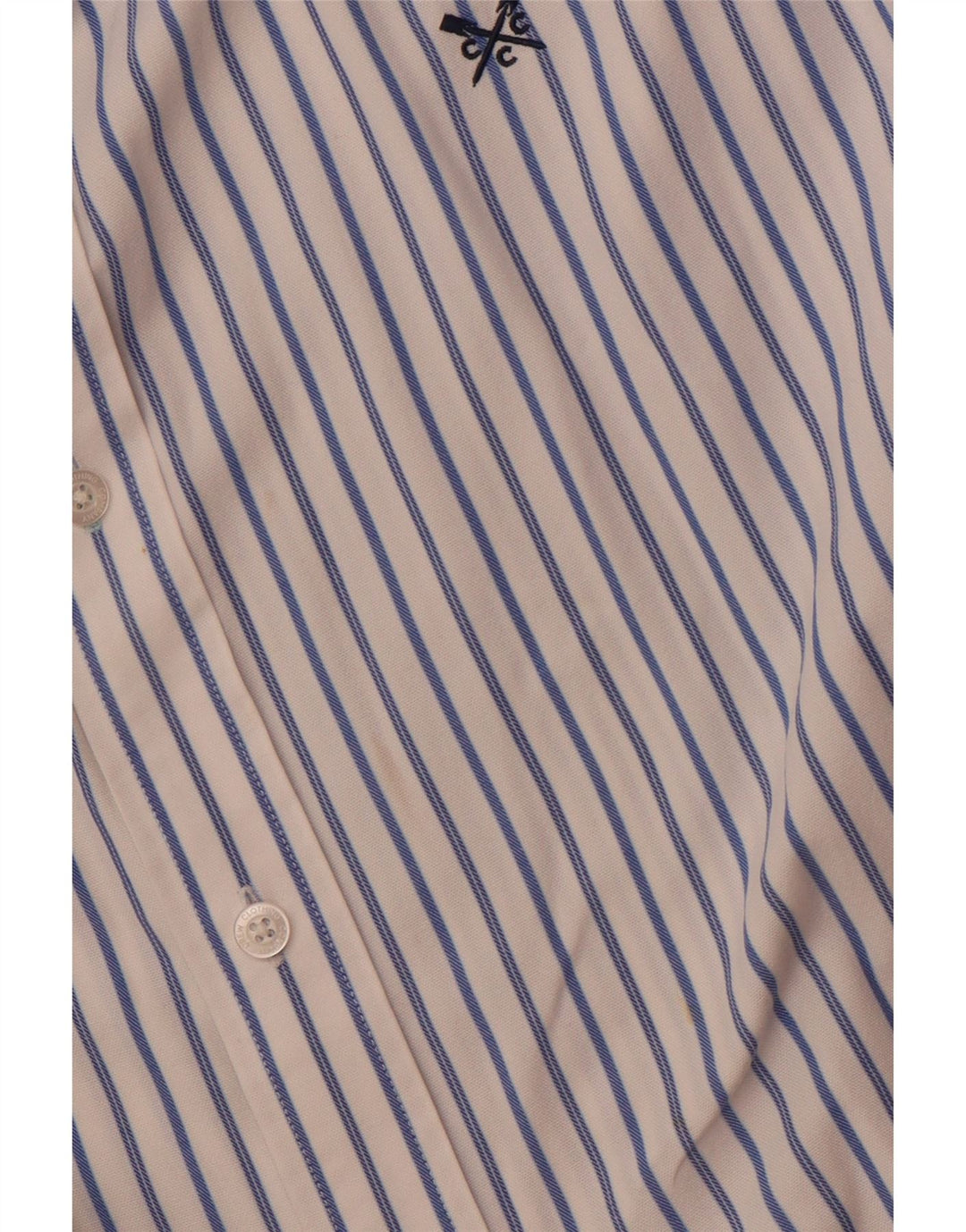 Crew Clothing Męska koszula slim fit 2XL z białej bawełny w paski