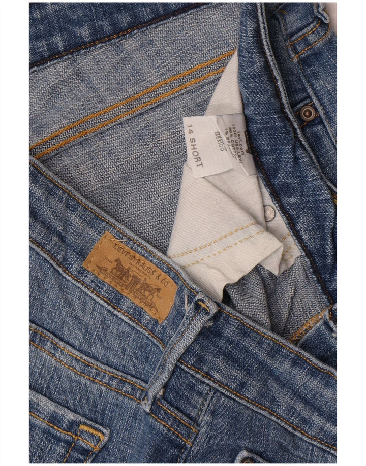 Damskie jeansy Levi's 545 Low Bootcut US 14 XL W36 L31 Niebieska bawełna