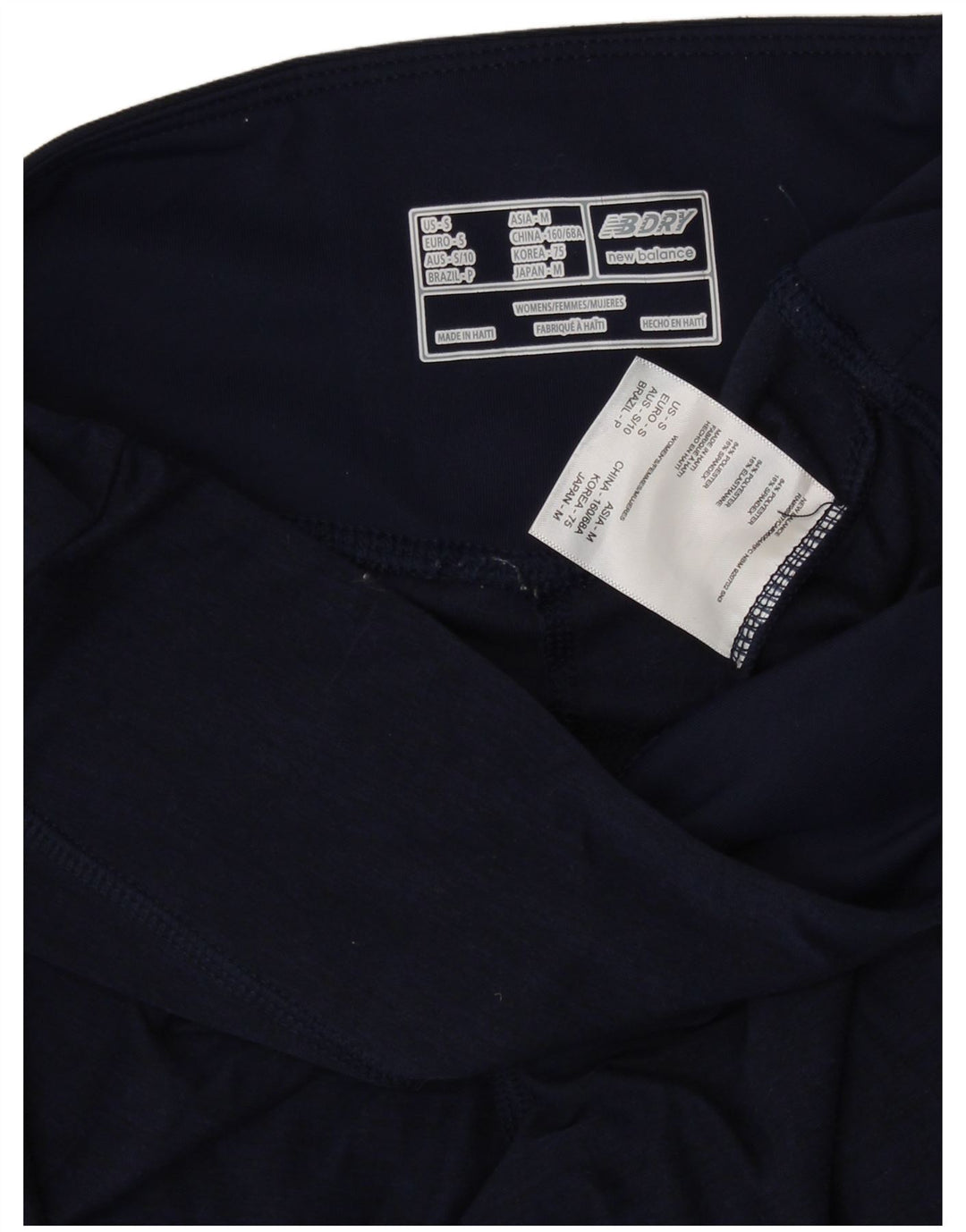 Legginsy damskie NEW BALANCE UK 8, małe, granatowe, poliestrowe