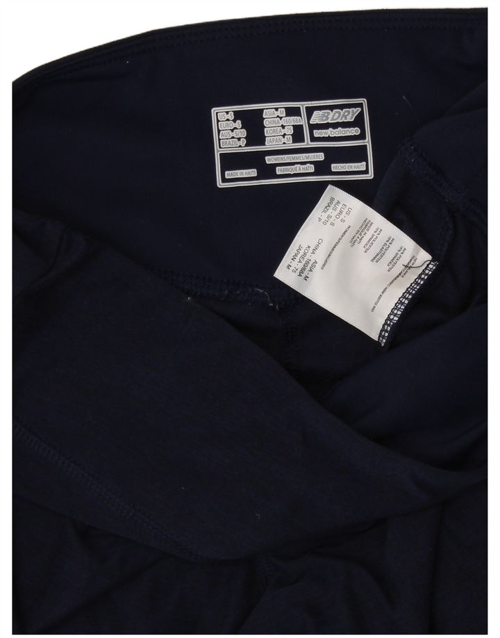 Legginsy damskie NEW BALANCE UK 8, małe, granatowe, poliestrowe