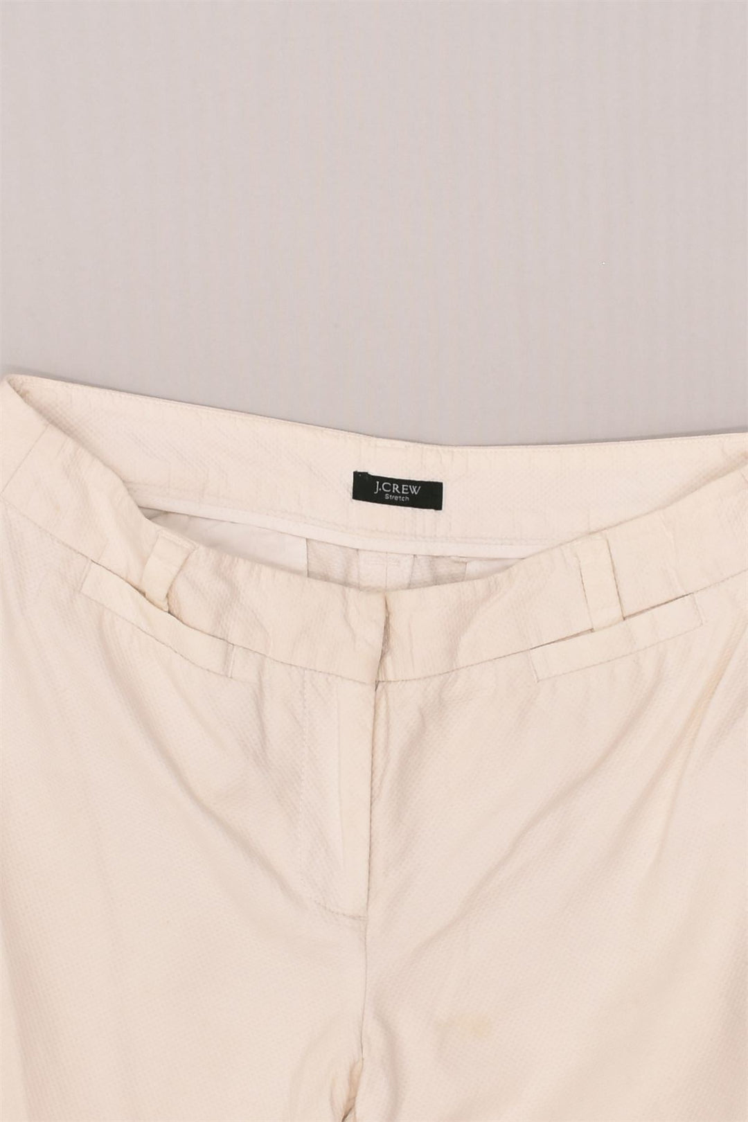 J. CREW Womens Straight Casual Trousers W30 L24 Off White | Vintage J. Crew | Thrift | Second-Hand J. Crew | Used Clothing | Messina Hembry 
