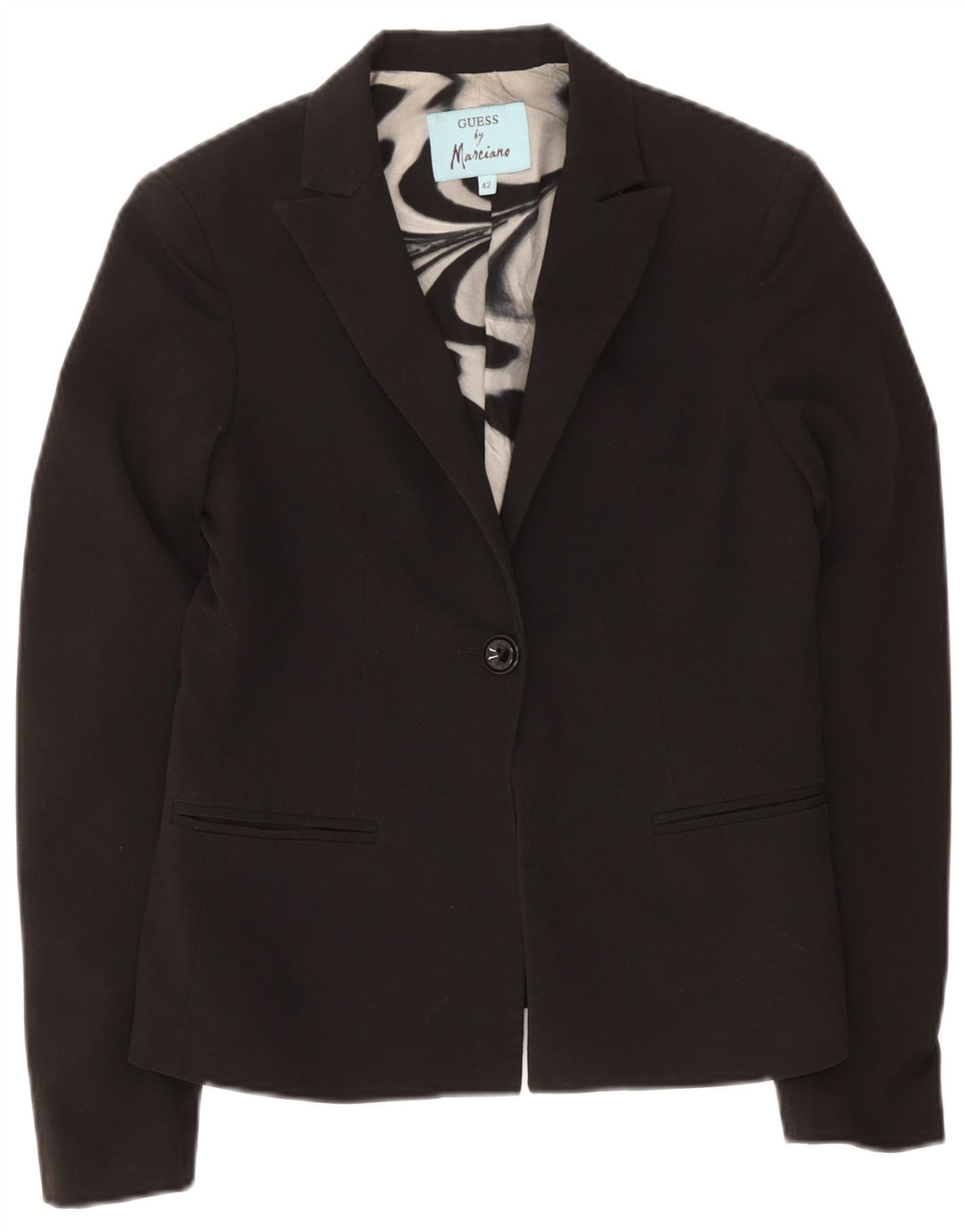 Damska marynarka zapinana na 1 guzik Guess By Marciano IT 42, średnia czarna