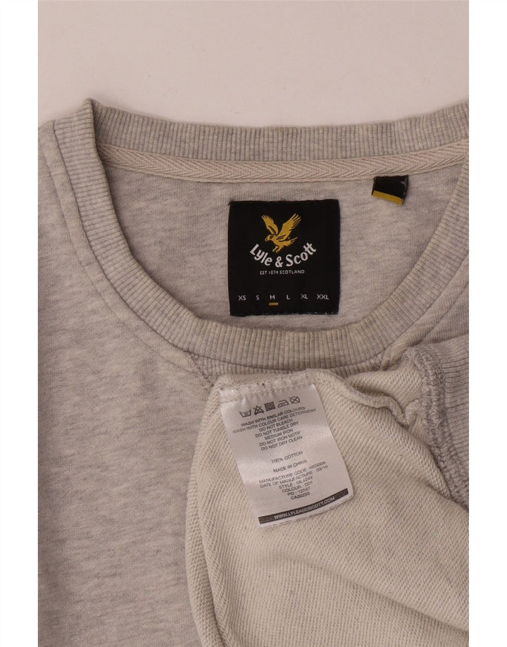Męska bluza dresowa Lyle & Scott, średnioszara, bawełniana