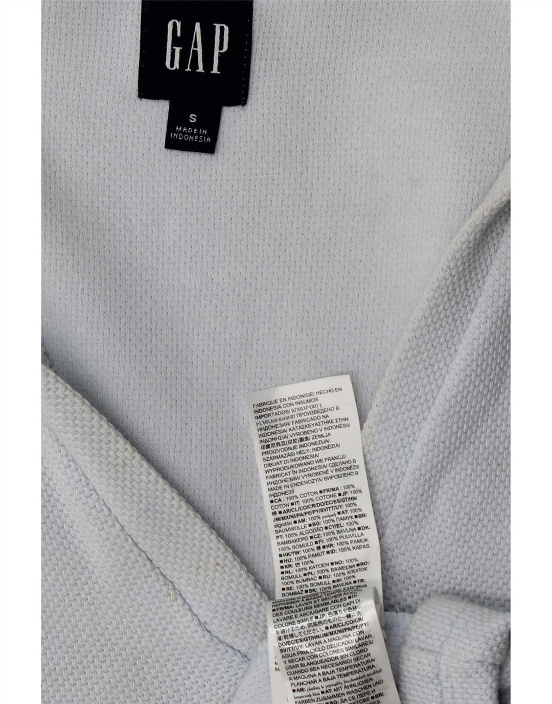 Damska sukienka polo oversize Gap UK 10, mała, niebieska, bawełniana