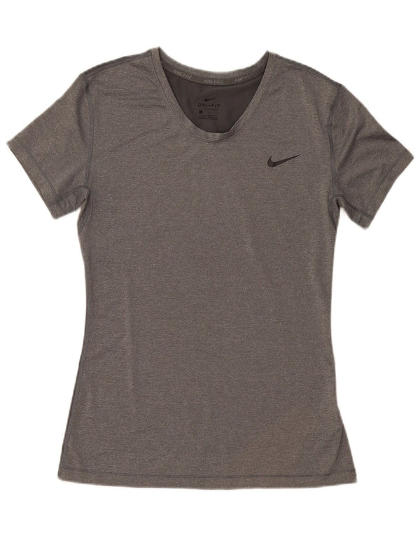 T-shirt damski Nike Dri Fit Top UK 14, duży, szary poliester