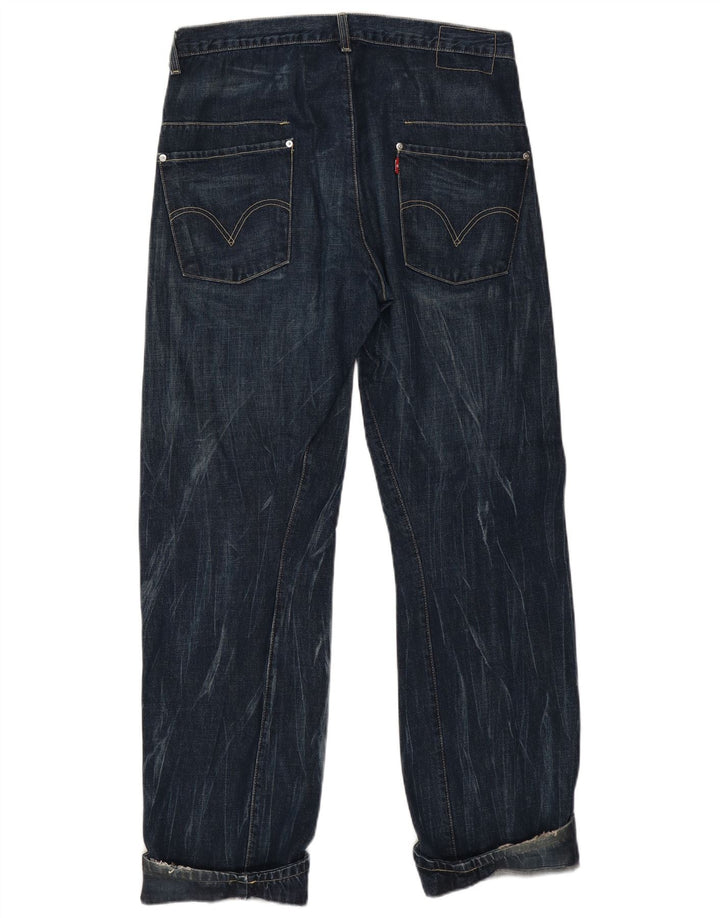Męskie proste dżinsy Levi's W36 L32 granatowe