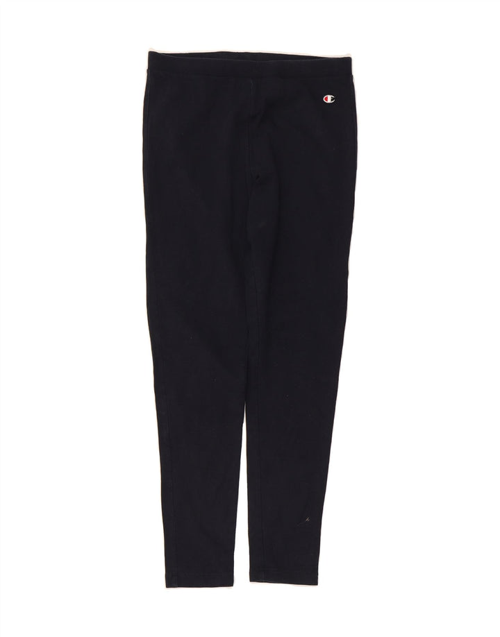 CHAMPION Womens Leggings UK 14 Large  Navy Blue Cotton Vintage Champion and Second-Hand Champion from Messina Hembry 