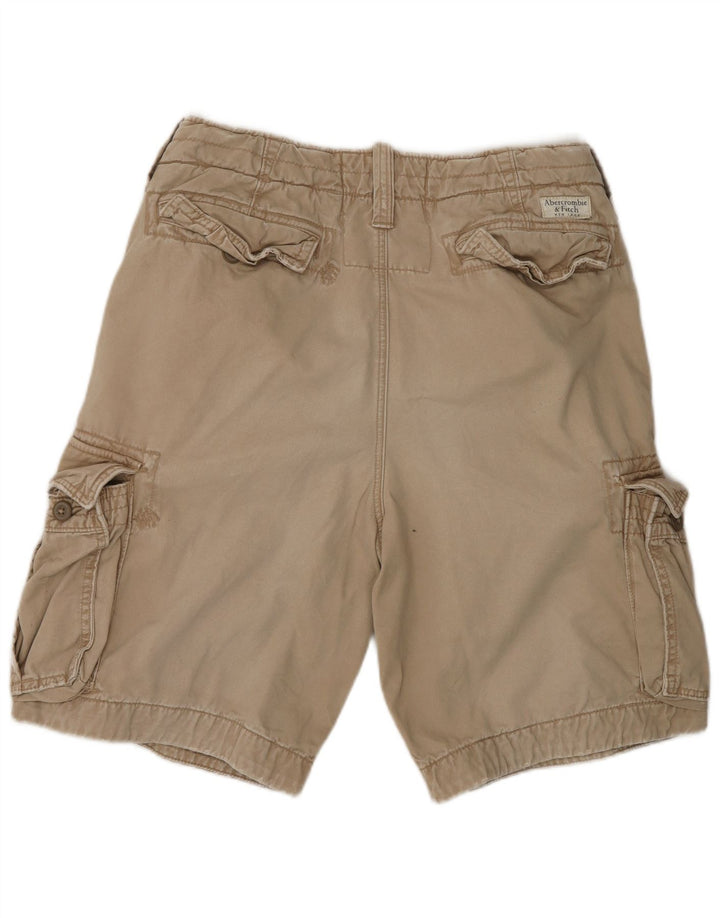 Męskie spodenki cargo Abercrombie & Fitch W32, średnio beżowe, bawełniane