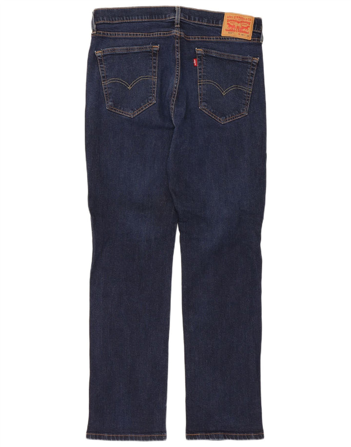Męskie dżinsy Levi's 514 Straight W36 L32 Granatowa bawełna
