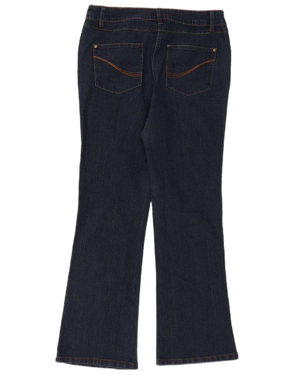 Damskie jeansy Bootcut M&Co UK 14 Large W34 L30 Granatowa bawełna