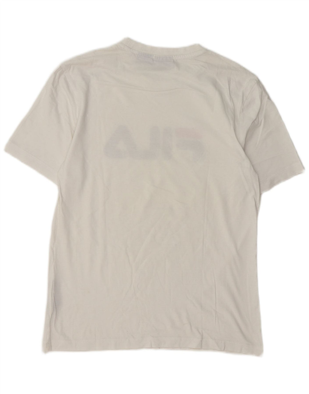 Męski T-shirt z grafiką Fila, mały, biały, bawełniany