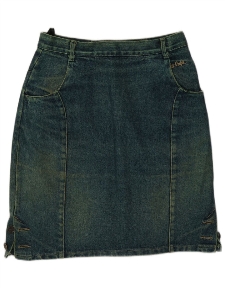 Damska spódnica dżinsowa Lee Cooper IT 42 Medium W26 Zielona bawełna