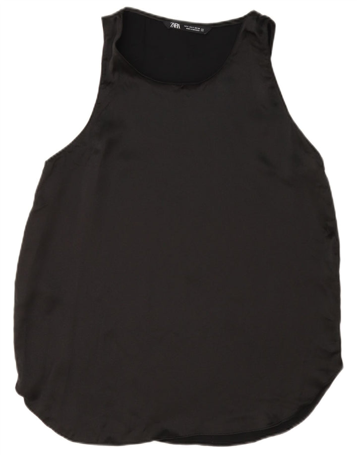 Damska bluzka bez rękawów Zara Top UK 10 Small Black