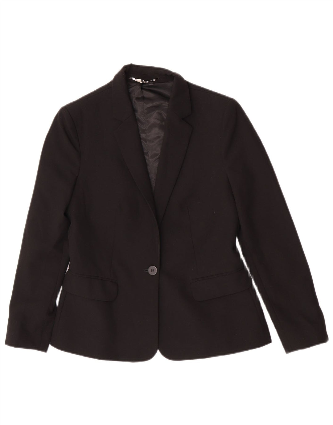 Damska marynarka zapinana na 1 guzik Topshop UK 6 XS, czarny poliester