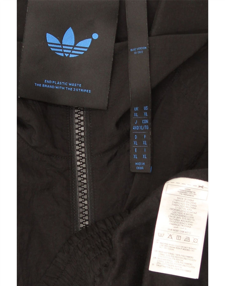 Męska kurtka bomber Adidas Loose Fit UK 42 XL Czarny poliamid