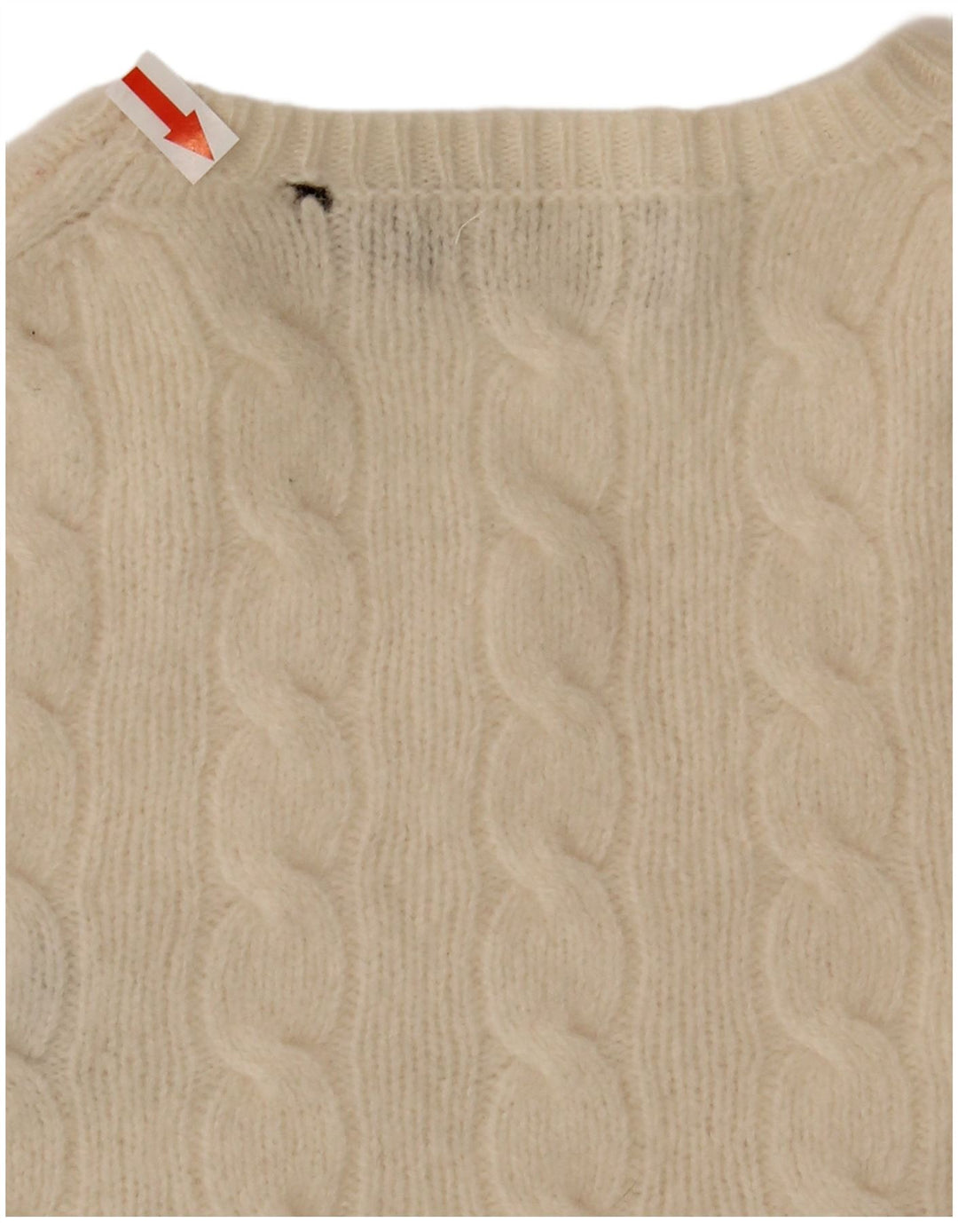 Sweter damski Polo Ralph Lauren z okrągłym dekoltem UK 12, średni złamanej bieli