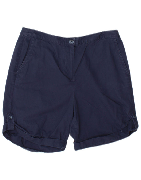 Marks & Spencer Damskie spodenki Chino UK 10 Small W27 Granatowe, bawełniane
