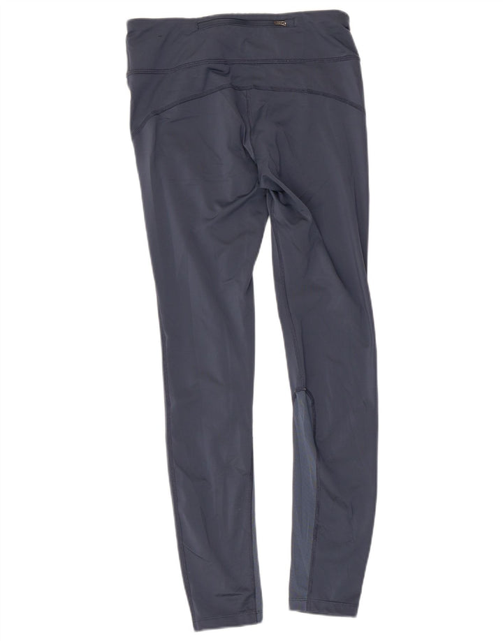 Damskie legginsy NIKE Dri Fit UK 10, małe, granatowe, poliestrowe