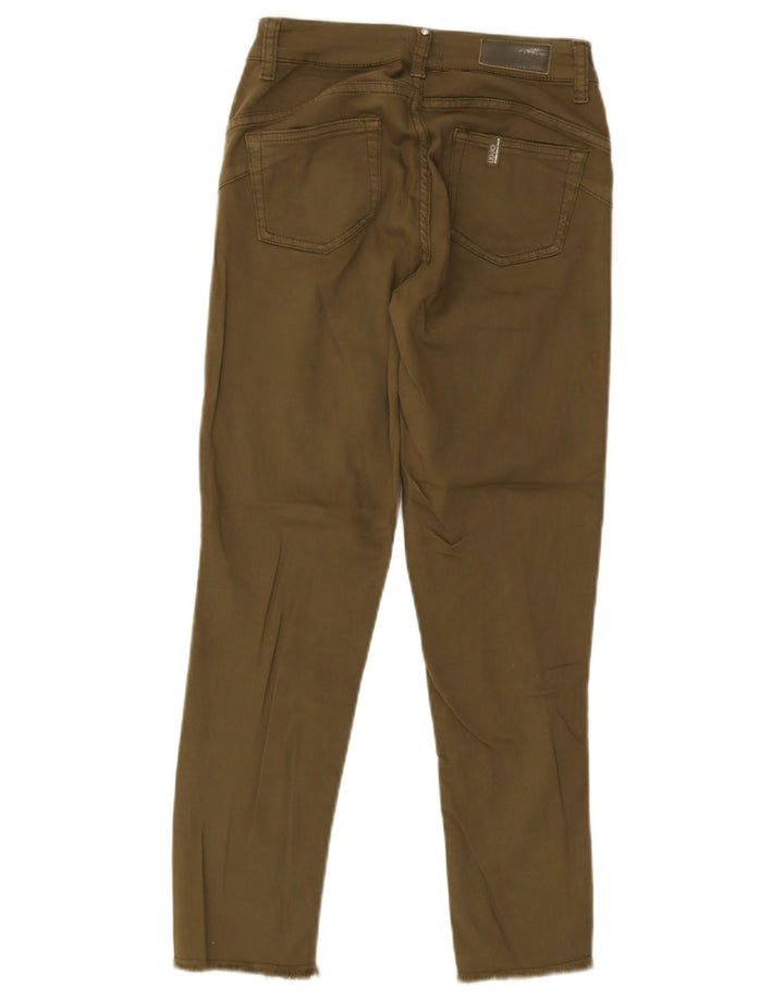 Damskie jeansy Liu Jo W27 L25, bawełna khaki