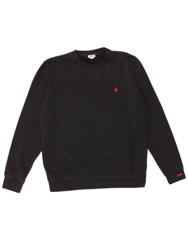US Polo Assn. Męska bluza sweterkowa 2XL czarna