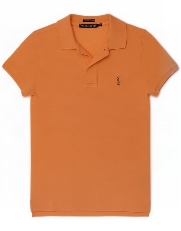 Damska koszulka polo Skinny Fit Ralph Lauren UK 10 Small Orange
