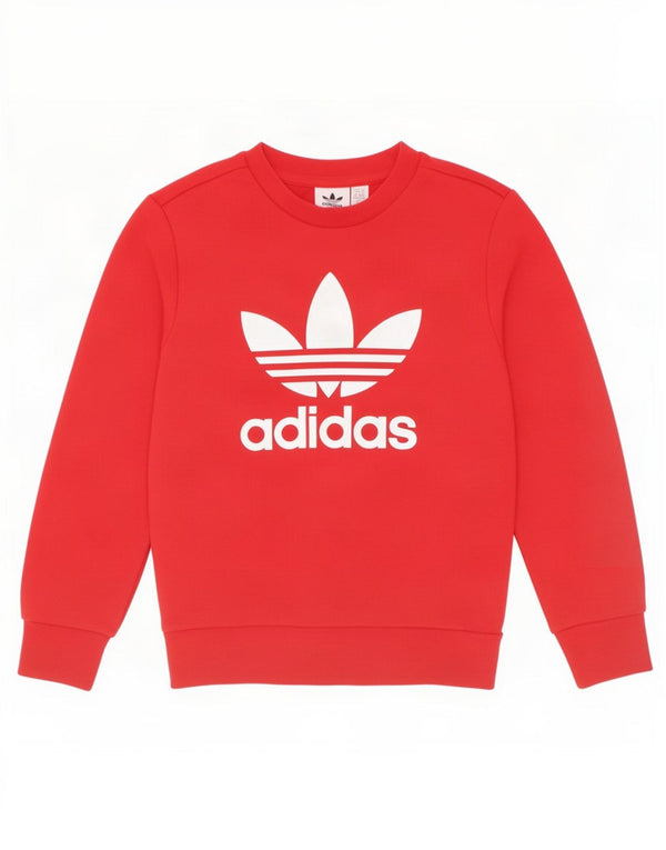Chłopięcy sweter z grafiką Nike, 7-8 lat, czerwony, bawełniany