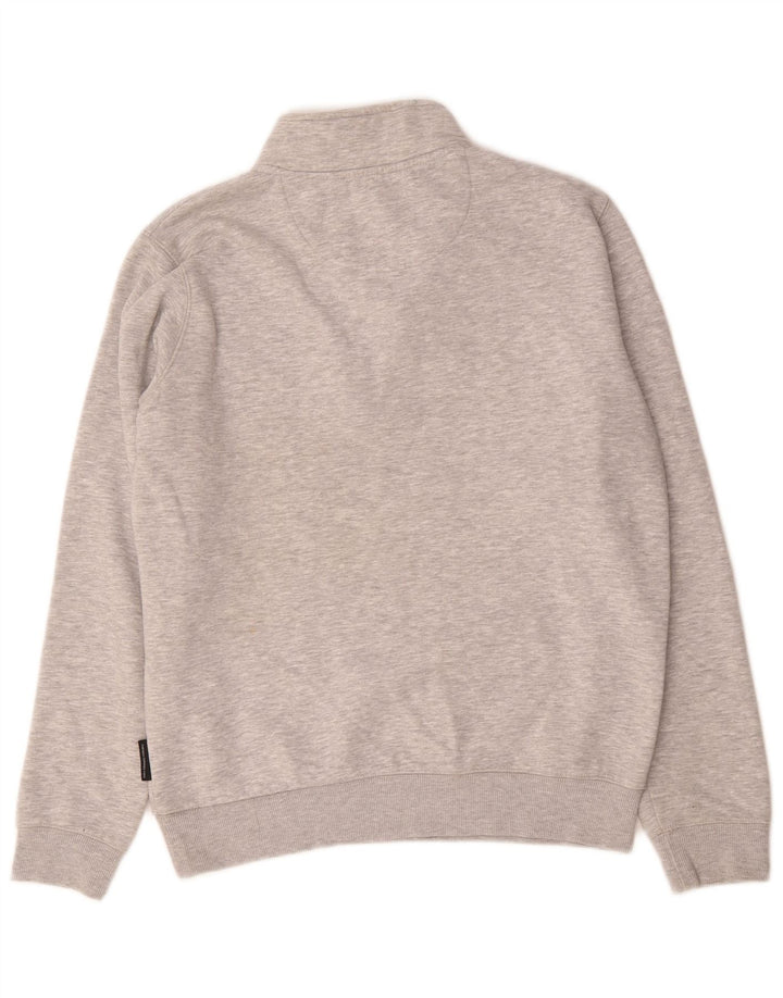 Męska bluza z zamkiem błyskawicznym French Connection, średnioszara, nakrapiana