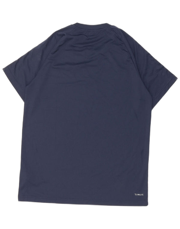Adidas Męska koszulka Climalite Top Medium Granatowy Poliester