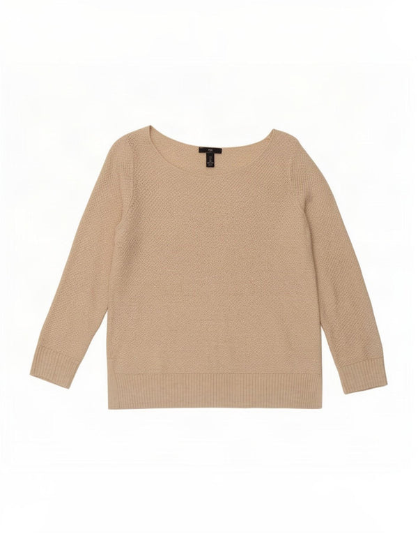 Damski sweter oversize Gap z dekoltem w łódkę, UK 10, mały beż