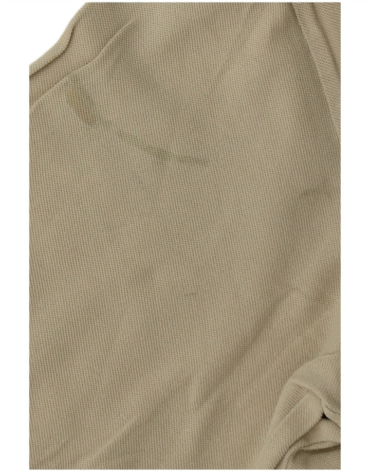 Męska koszulka polo z długim rękawem Asics, mała, beżowa
