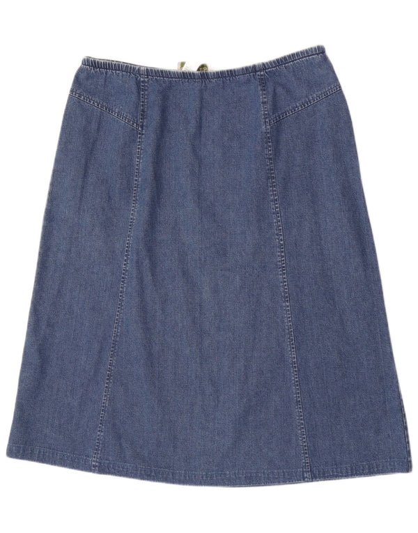 Damska spódnica midi jeansowa Orvis US 14 XL W34 Niebieska bawełna
