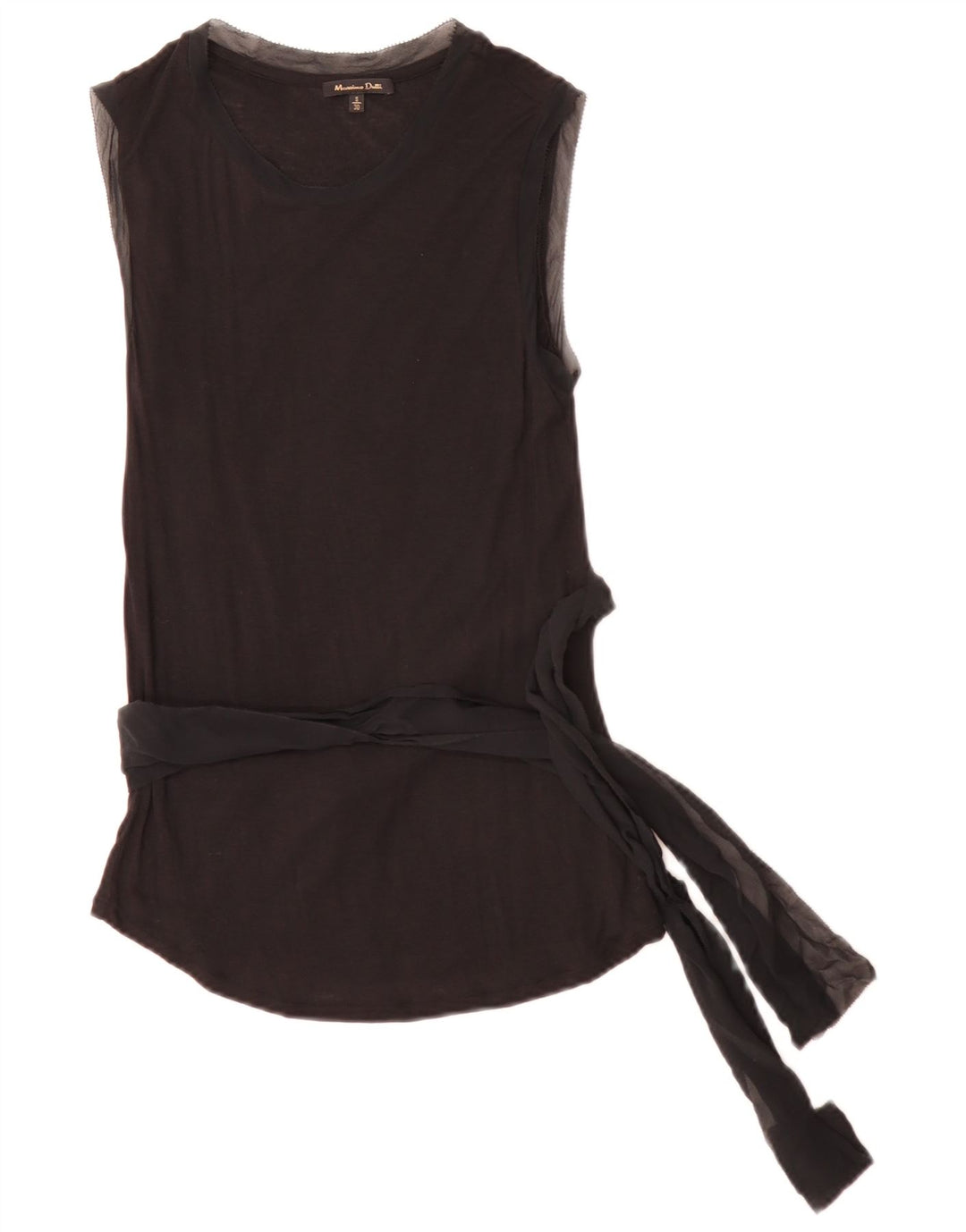 Damska bluzka bez rękawów Massimo Dutti Top UK 10 Small Black