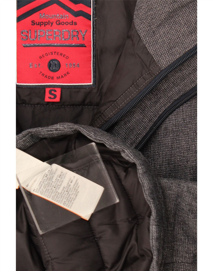 Męska ocieplana kurtka Superdry UK 36, mała, granatowa, poliester