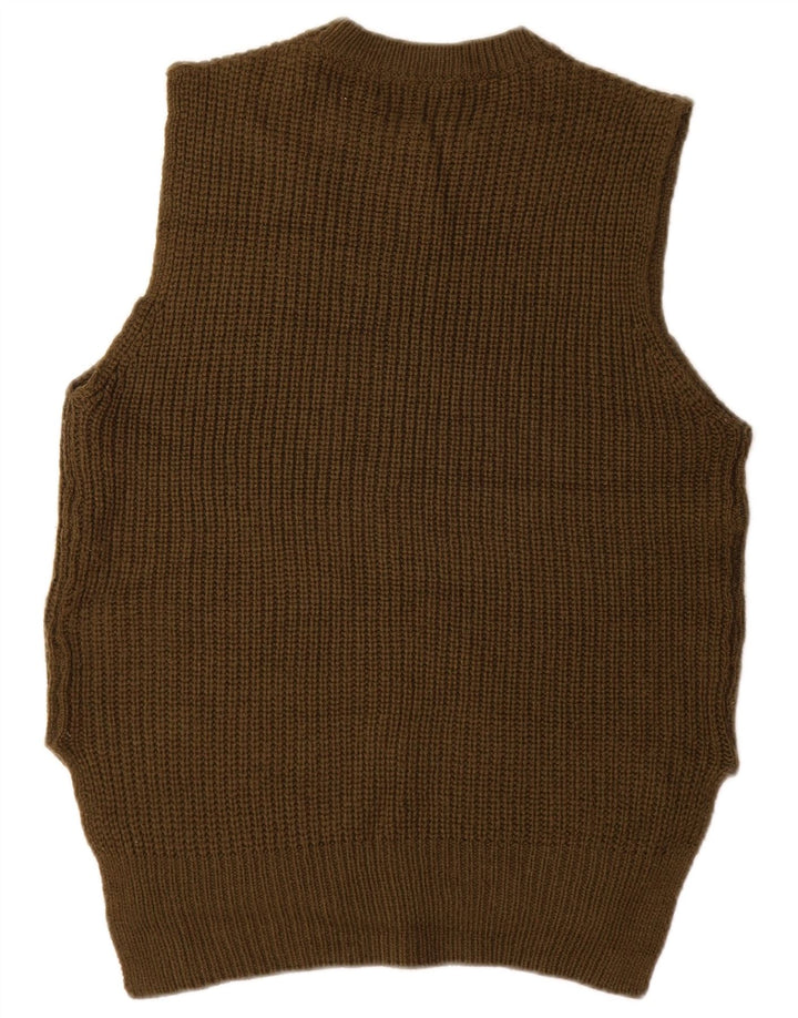 Marks & Spencer Damski podkoszulek z kamizelką UK 12, średni khaki, akryl