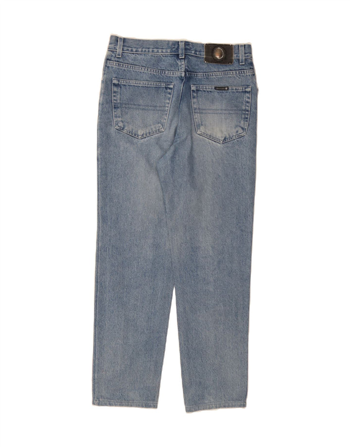TRUSSARDI Mens Tapered Jeans W34 L30 Blue Cotton Vintage Trussardi and Second-Hand Trussardi from Messina Hembry 