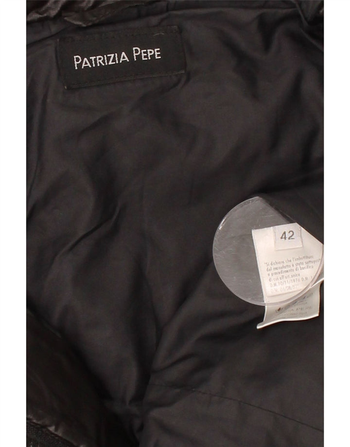 PATRIZIA PEPE Womens Padded Jacket IT 42 Medium Black Vintage Patrizia Pepe and Second-Hand Patrizia Pepe from Messina Hembry 