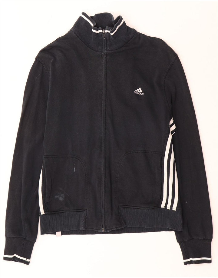Adidas Męska bluza dresowa UK 38/40 Średnia czarna bawełna