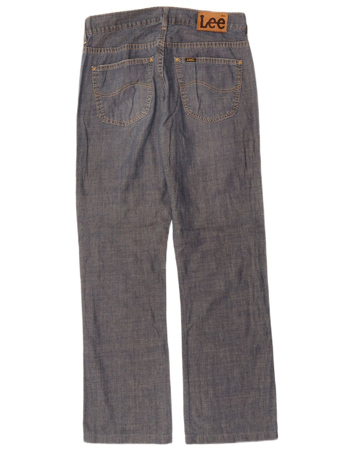 LEE Mens Denver Bootcut Jeans 33 L31 Blue Cotton