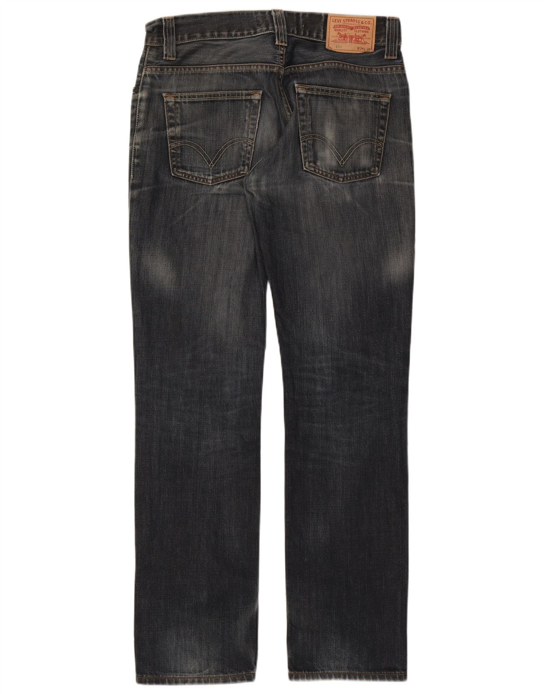 Damskie jeansy Levi's 511 Slim W34 L34 Granatowa bawełna