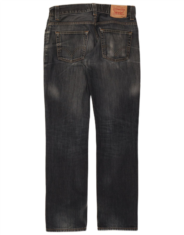 Damskie jeansy Levi's 511 Slim W34 L34 Granatowa bawełna