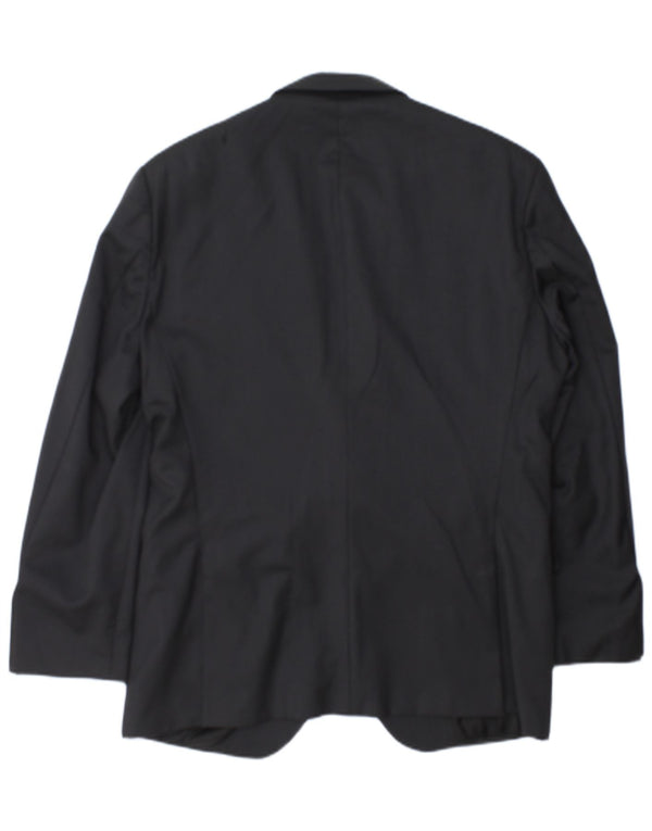 Męska marynarka Hugo Boss, zapinana na 2 guziki, EU 52 XL, szara w prążki