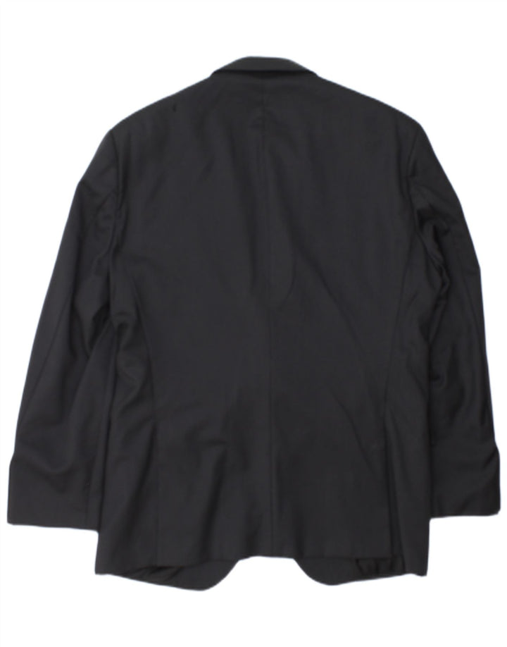 Męska marynarka Hugo Boss, zapinana na 2 guziki, EU 52 XL, szara w prążki