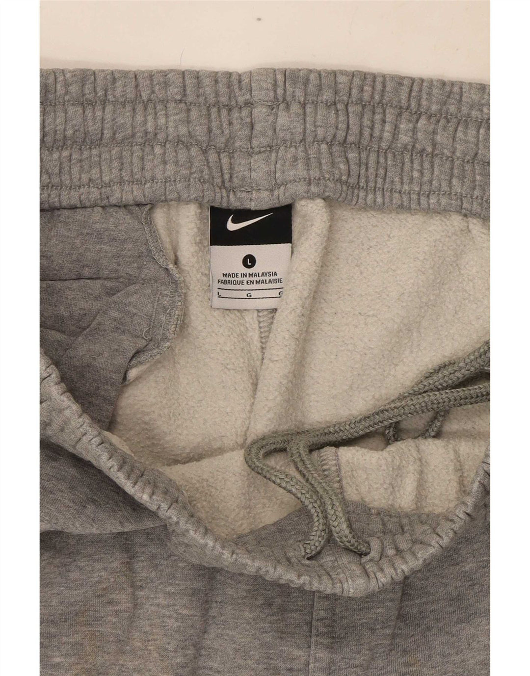 Męskie spodnie dresowe Nike Cargo, duże, szare, bawełniane w cętki