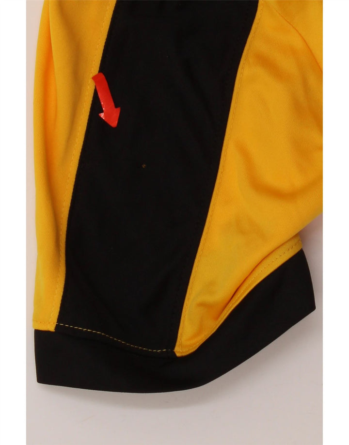 Męski T-shirt Nike Dri Fit Top, średni żółty poliester z blokami kolorów