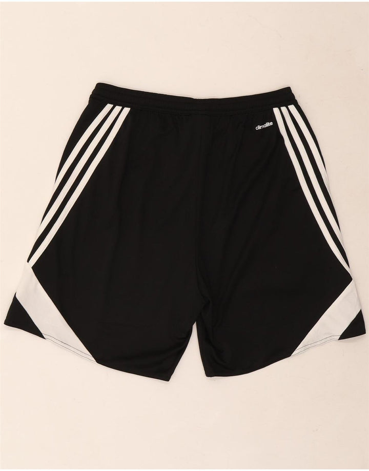 Męskie spodenki sportowe Adidas Climalite, średni czarny poliester z blokami kolorów