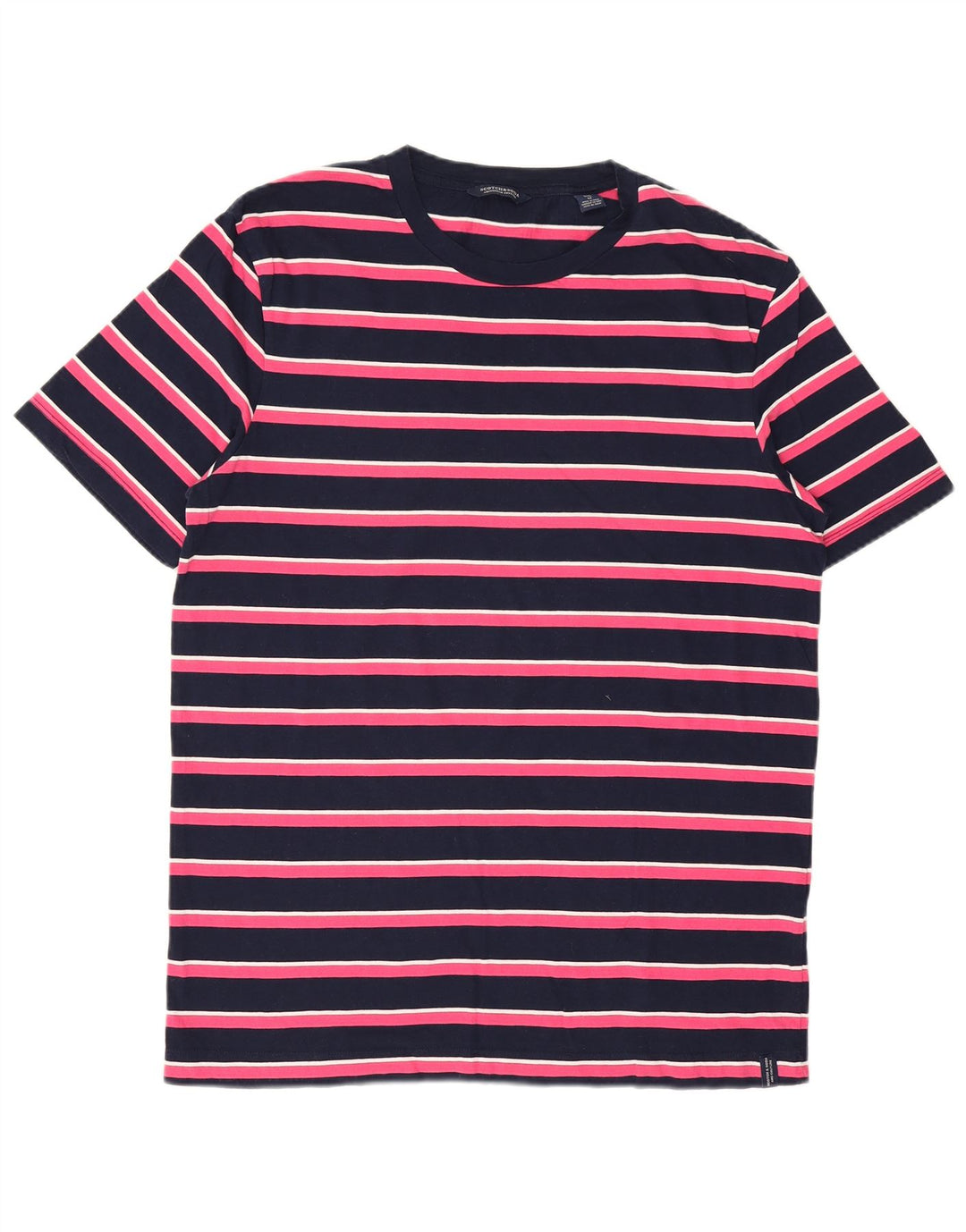 Koszulka męska Scotch & Soda, średnia, granatowa w paski