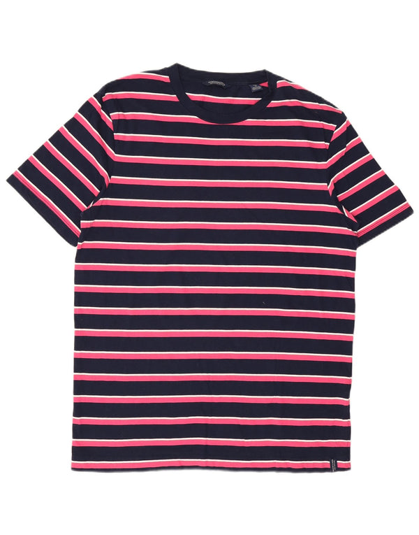 Koszulka męska Scotch & Soda, średnia, granatowa w paski